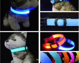 Nylon LED Dog Collar For Night Safety