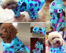 Soft Fleece Dog Cat Jumpsuit Halloween Coat Costumes Pet Overalls Puppy Cat Clothes for Small Cat Dog  Pet