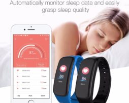 Lerbyee C1Plus Smart Bracelet Color Screen Blood Pressure Fitness Tracker Heart Rate Monitor Smart Band Sport for Android IOS