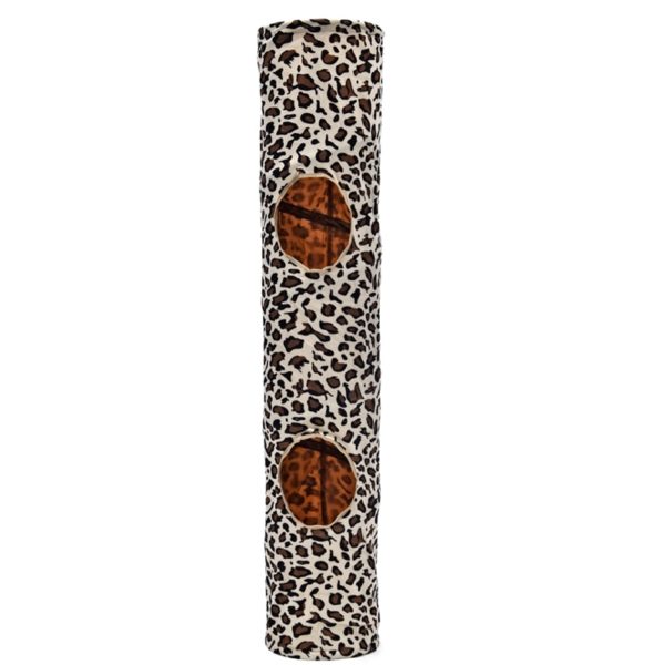 leopard print cat tunnel