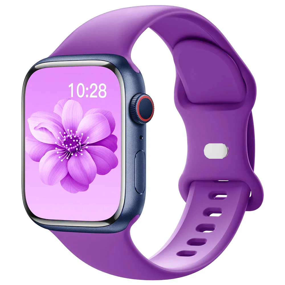 Silicone sport band For apple watch Ultra 49mm series 9-8-7 41mm 45mm correa 44mm 40mm waterproof bracelet iwatch 6 5 4 SE Strap - Image 4