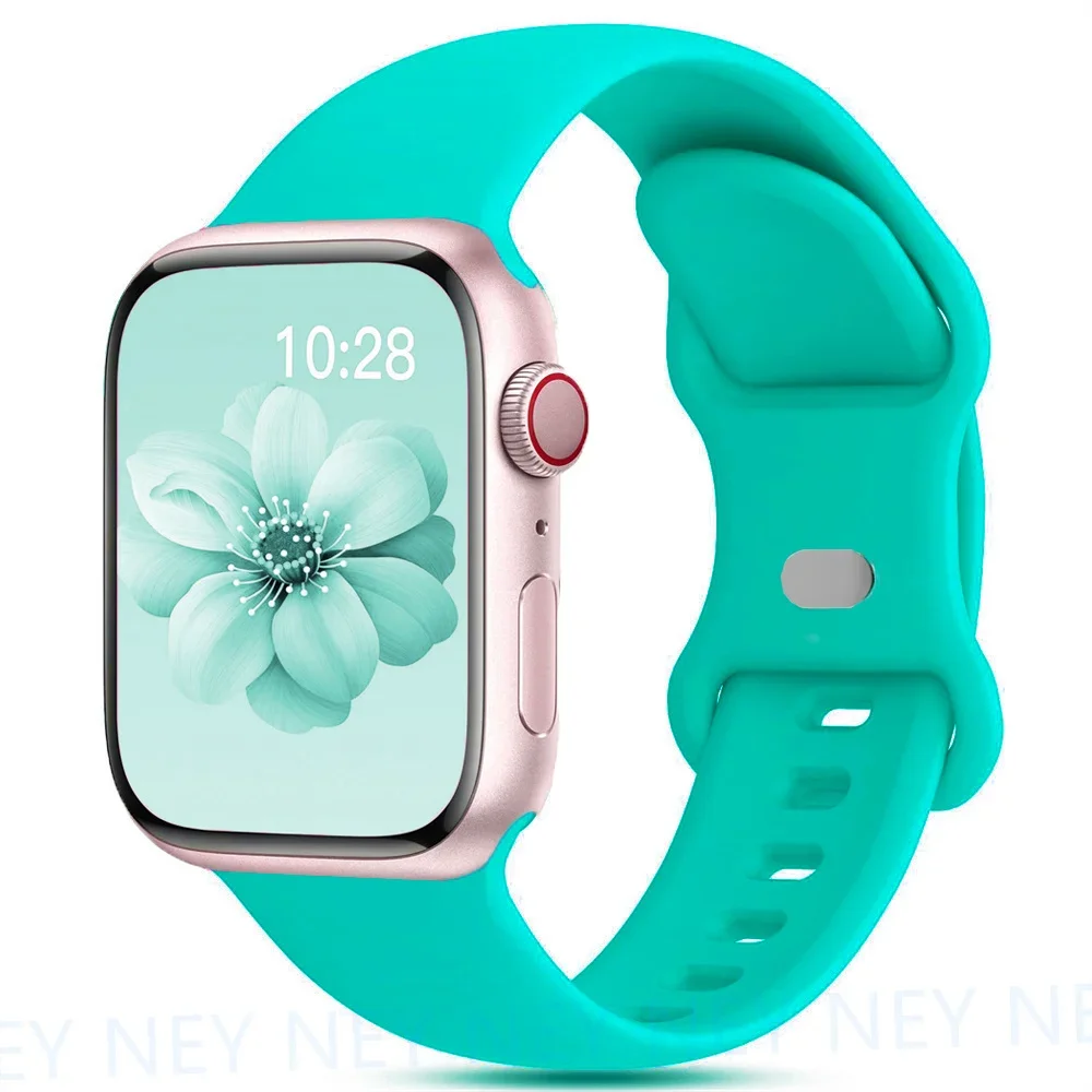 Silicone sport band For apple watch Ultra 49mm series 9-8-7 41mm 45mm correa 44mm 40mm waterproof bracelet iwatch 6 5 4 SE Strap - Image 6